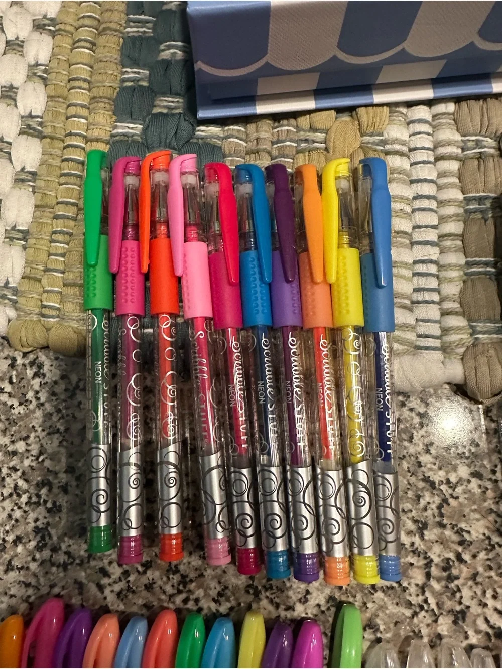 56 Piece Gel Pen Bundle with Decorative Magnetic Closure Box